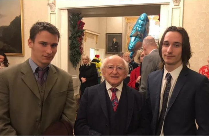Jay, Allen i predsjednik Irske Michael Higgins